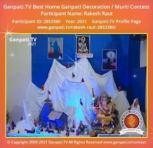 Rakesh Raut Home Ganpati Picture