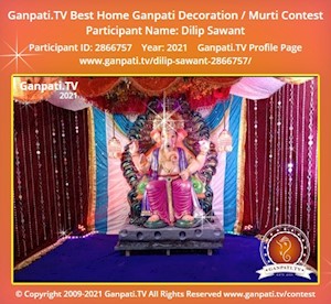 Dilip Sawant Home Ganpati Picture