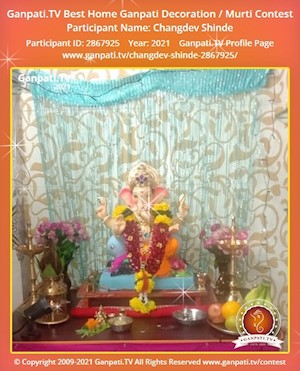 Changdev Shinde Home Ganpati Picture