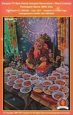 Mihir Otia Home Ganpati Picture