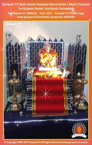 Harshada Sonawane Home Ganpati Picture