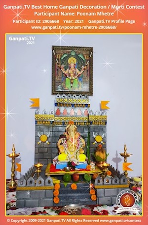 Poonam Mhetre Home Ganpati Picture