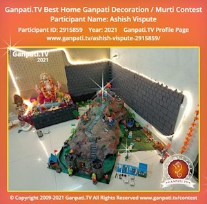 Ashish Vispute Home Ganpati Picture