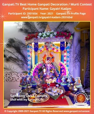 Gayatri Kadam Home Ganpati Picture