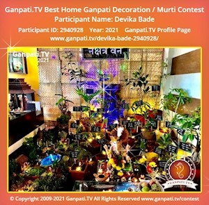 Devika Bade Home Ganpati Picture