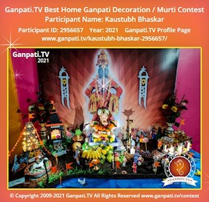 Kaustubh Bhaskar Home Ganpati Picture