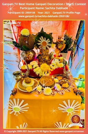 Sachita Dabhade Home Ganpati Picture