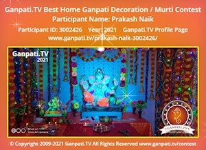 Prakash Naik Home Ganpati Picture