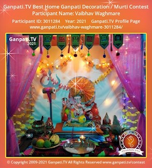 Vaibhav Waghmare Home Ganpati Picture