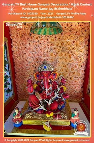 Jay Brahmbhatt Home Ganpati Picture