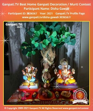 Disha Gawali Home Ganpati Picture