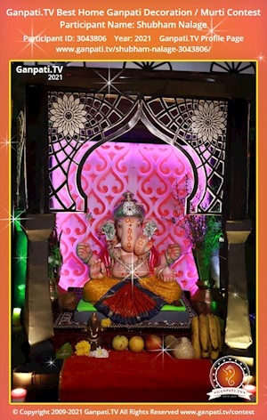 Shubham Nalage Home Ganpati Picture