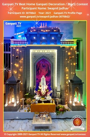 Swapnil Jadhav Home Ganpati Picture