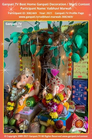 Vaibhavi Marwah Home Ganpati Picture