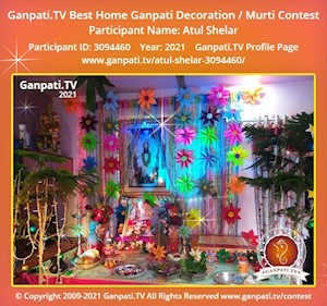 Atul Shelar Home Ganpati Picture