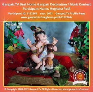 Meghana Patil Home Ganpati Picture