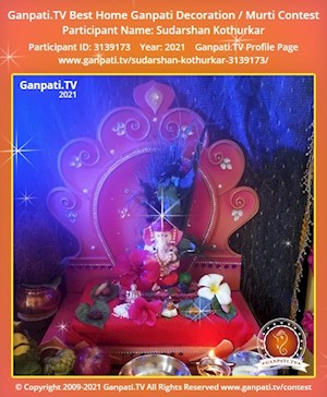 Sudarshan Kothurkar Home Ganpati Picture