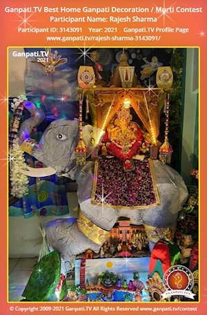 Rajesh Sharma Home Ganpati Picture