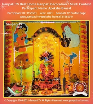 Apeksha Bansal Home Ganpati Picture