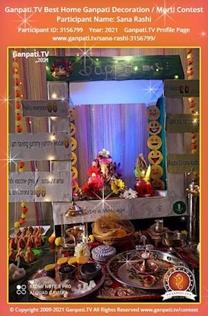 Sana Rashi Home Ganpati Picture
