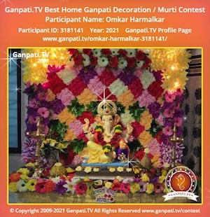Omkar Harmalkar Home Ganpati Picture