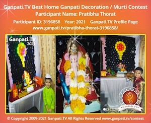 Pratibha Thorat Home Ganpati Picture