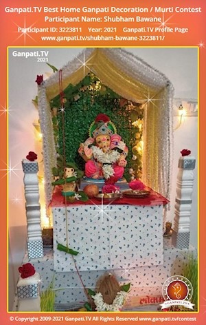 Shubham Bawane Home Ganpati Picture