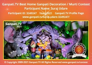 Suraj Udare Home Ganpati Picture