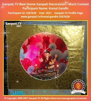 Komal Gandhi Home Ganpati Picture