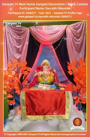 Saurabh Nikumbe Home Ganpati Picture