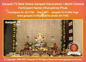 Dhanashree Phule Home Ganpati Picture