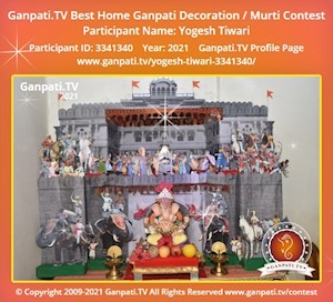 Yogesh Tiwari Home Ganpati Picture