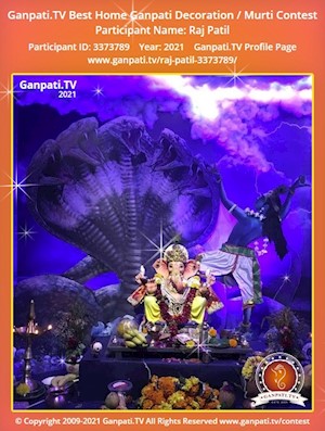 Raj Patil Home Ganpati Picture