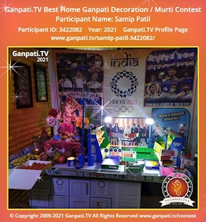 Samip Patil Home Ganpati Picture