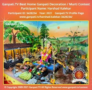 Harshad Kalekar Home Ganpati Picture