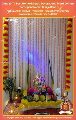 Tanuja Rane Home Ganpati Picture