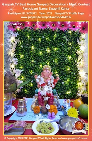 Swapnil Kanse Home Ganpati Picture