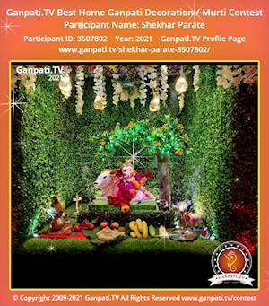 Shekhar Parate Home Ganpati Picture