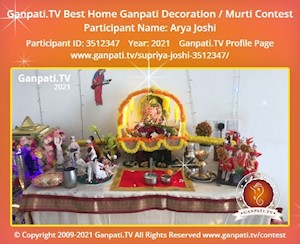 Arya Joshi Home Ganpati Picture