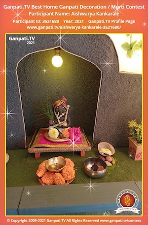 Aishwarya Kankarale Home Ganpati Picture