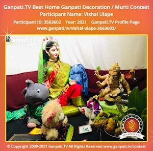 Vishal Ulape Home Ganpati Picture