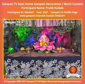 Pratik Kudale Home Ganpati Picture