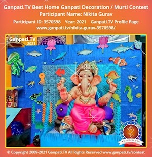 Nikita Gurav Home Ganpati Picture