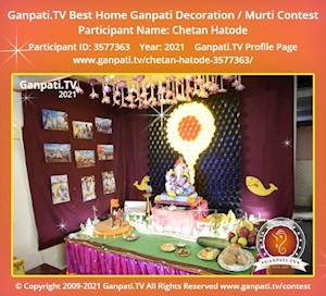 Chetan Hatode Home Ganpati Picture