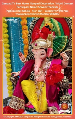 Shivani Thanekar Home Ganpati Picture