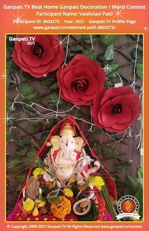 Vaishnavi Patil Home Ganpati Picture