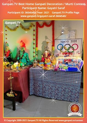 Gayatri Saraf Home Ganpati Picture