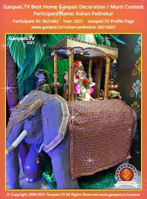 Rohan Pednekar Home Ganpati Picture