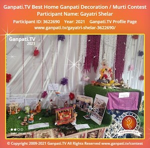 Gayatri Shelar Home Ganpati Picture