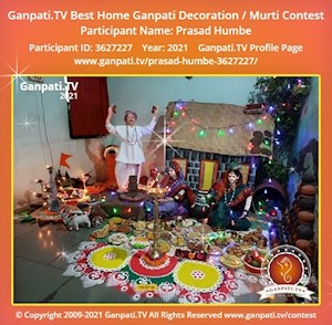 Prasad Humbe Home Ganpati Picture